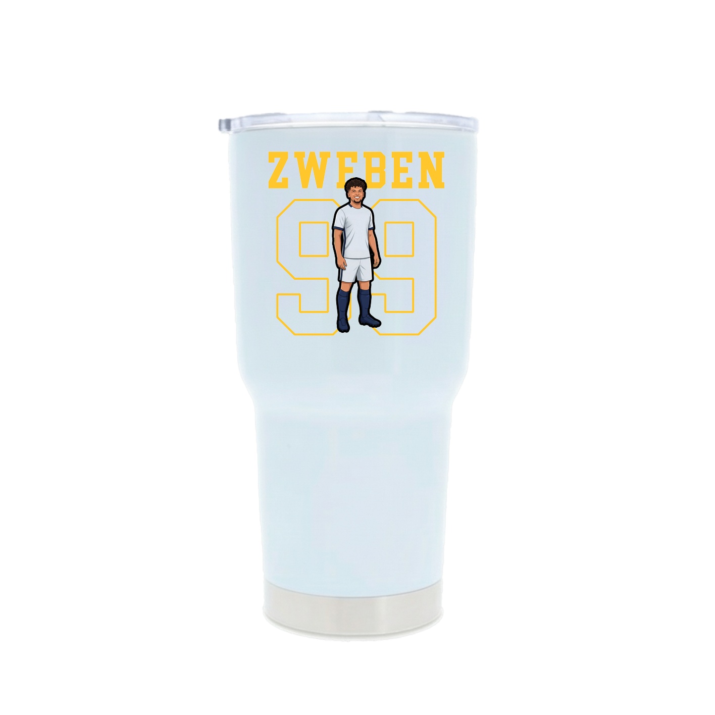 30oz Stainless Steel Tumbler — Shirsey in White
