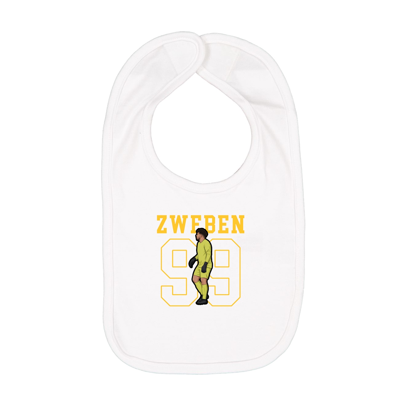 Infant Bib — Shirsey in White