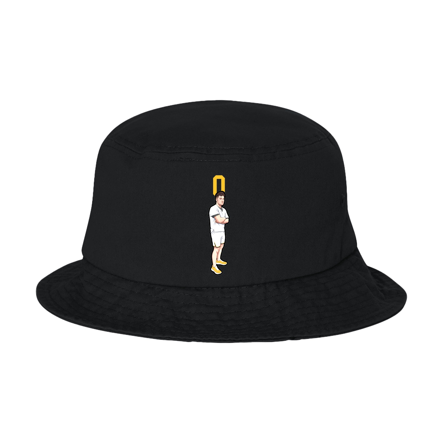 Bucket Cap — Number Top in Black