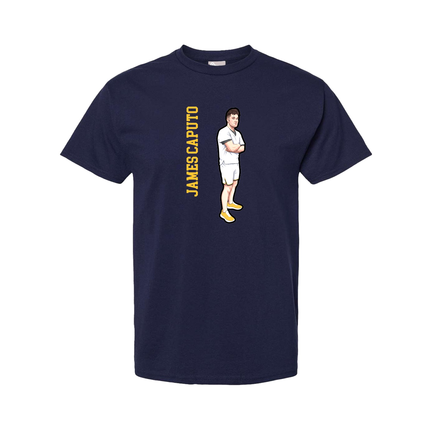 Youth Tee — Name Vertical in Navy