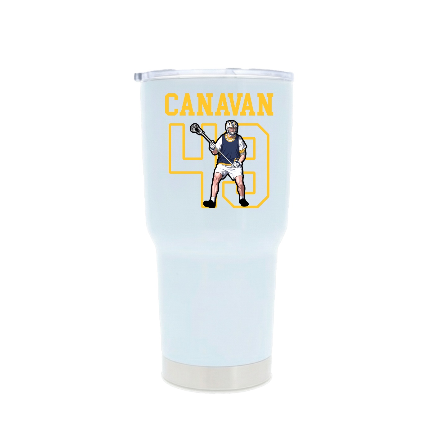 30oz Stainless Steel Tumbler — Shirsey in White