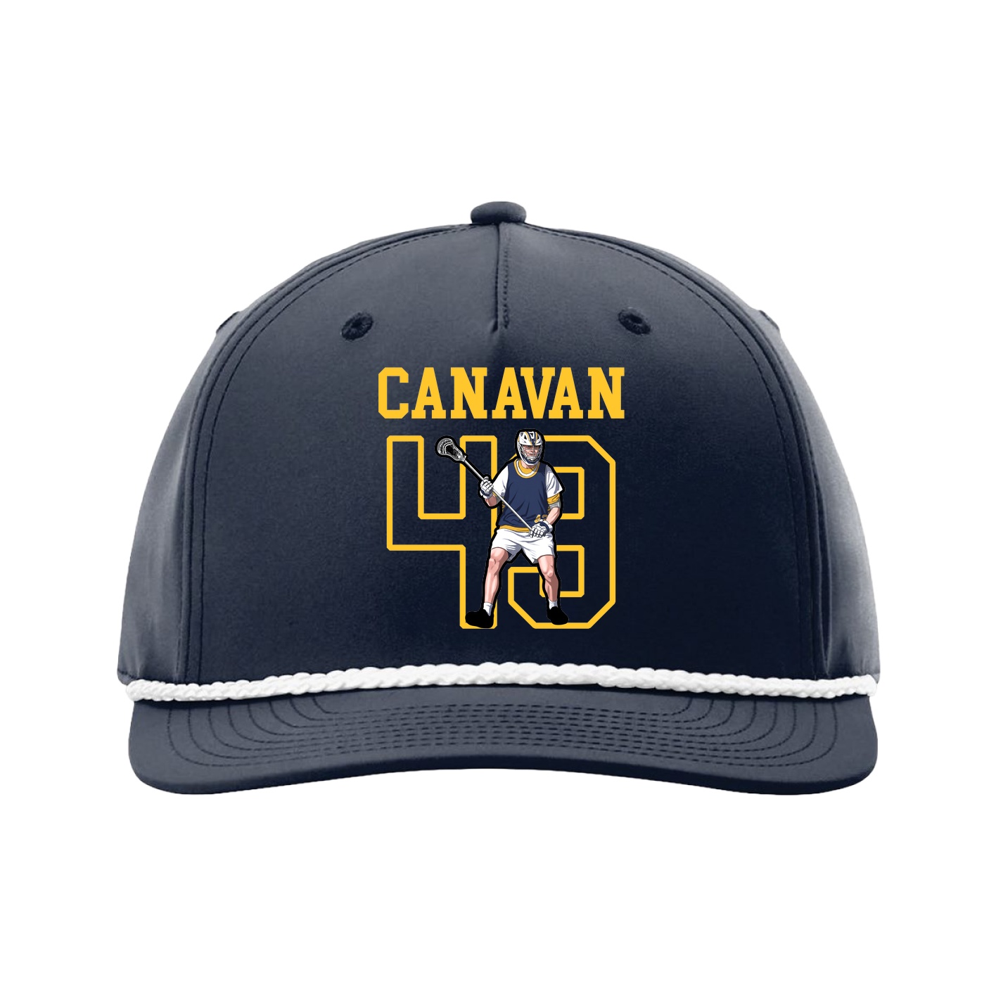 Five-Panel Classic Rope Cap — Shirsey in Navy