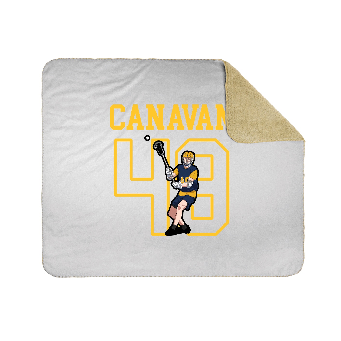 Throw Blanket — Shirsey in White