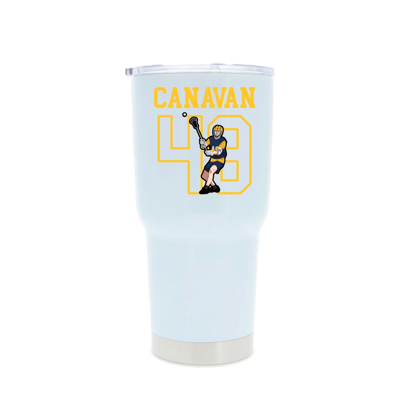 30oz Stainless Steel Tumbler — Shirsey in White