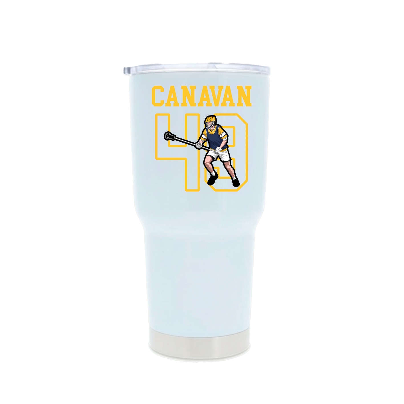 30oz Stainless Steel Tumbler — Shirsey in White