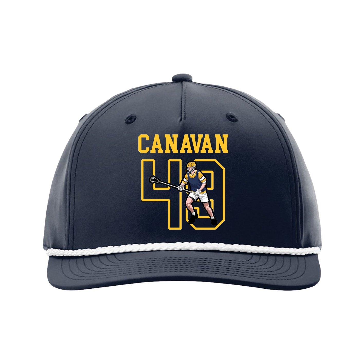 Five-Panel Classic Rope Cap — Shirsey in Navy