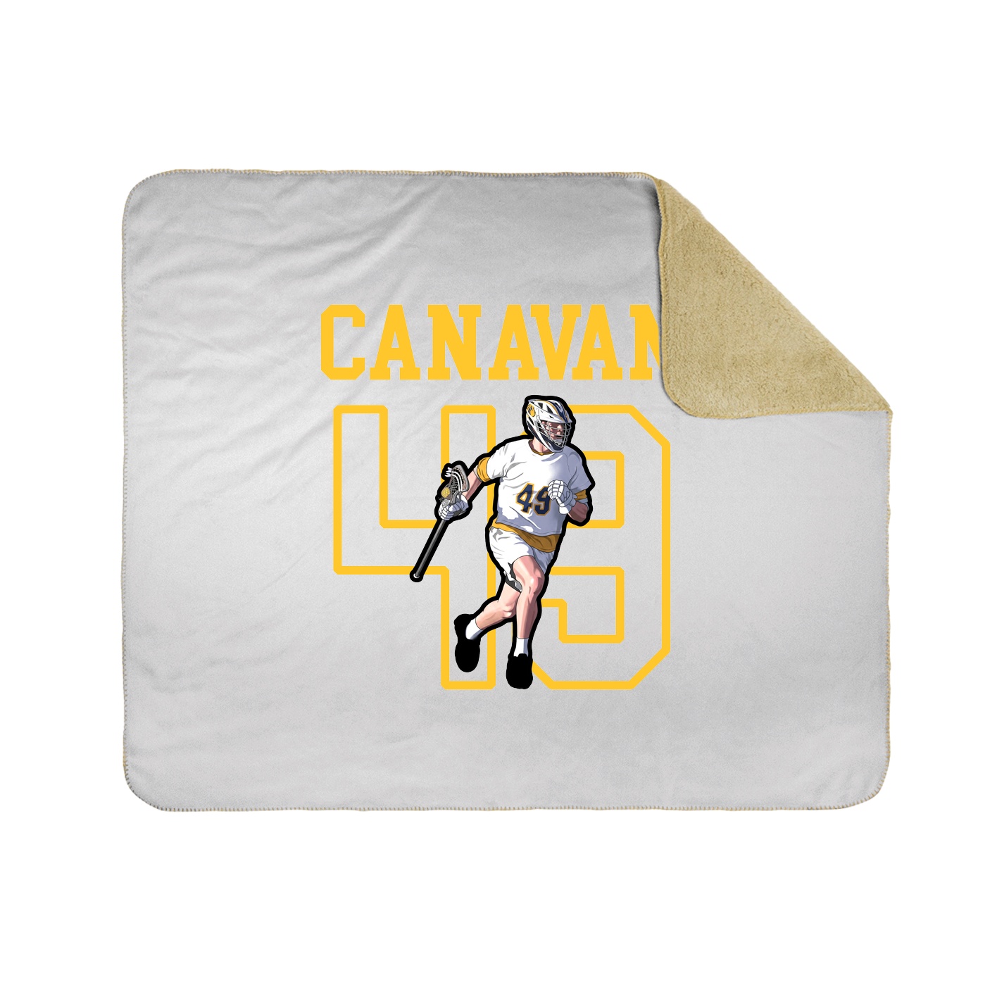 Throw Blanket — Shirsey in White