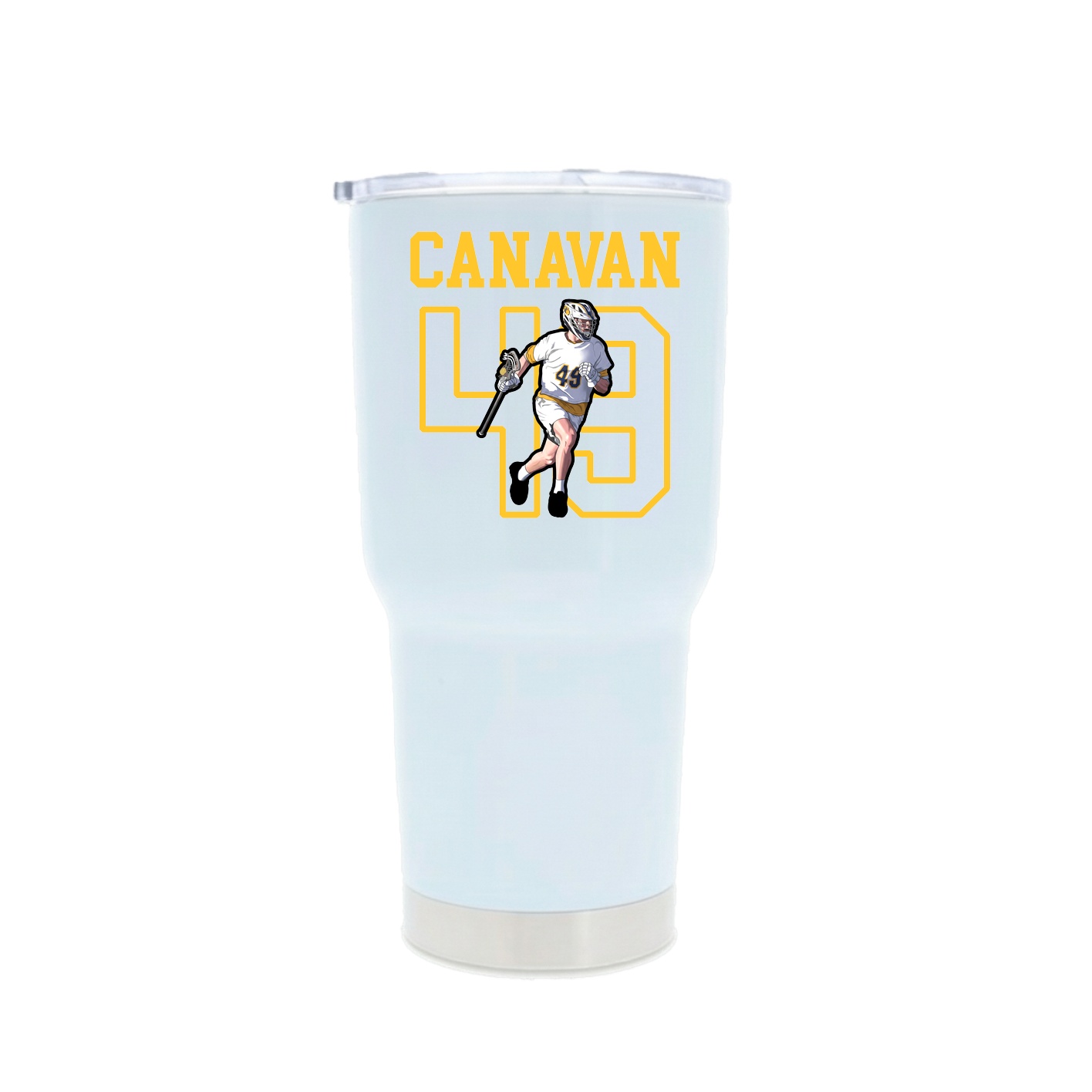 30oz Stainless Steel Tumbler — Shirsey in White