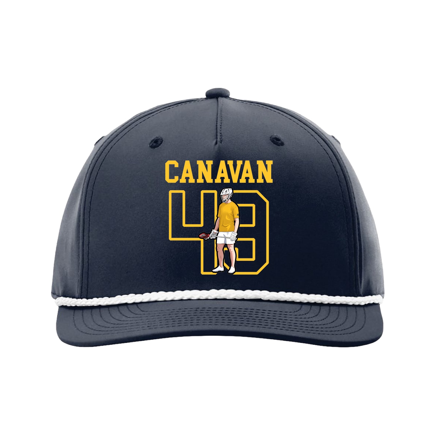 Five-Panel Classic Rope Cap — Shirsey in Navy