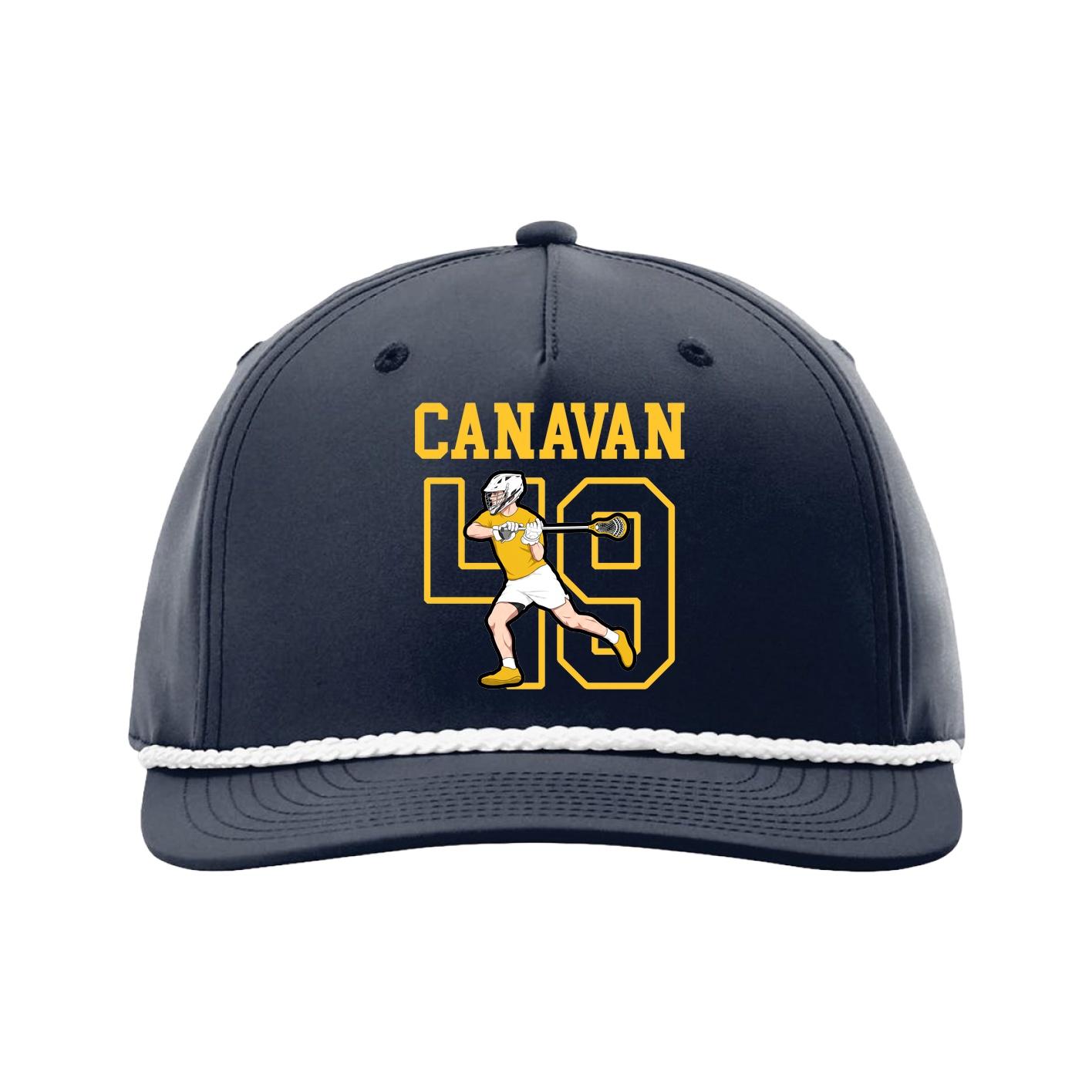 Five-Panel Classic Rope Cap — Shirsey in Navy