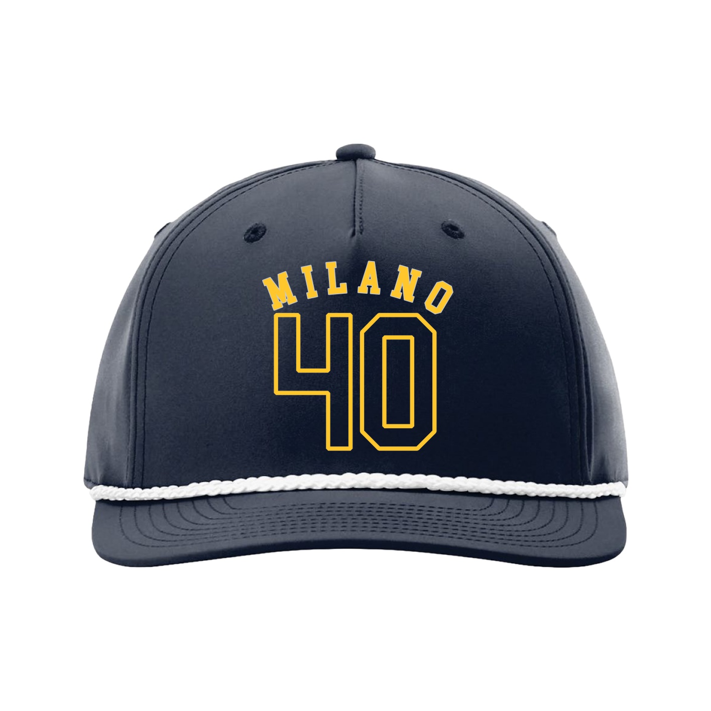 Five-Panel Classic Rope Cap — Shirsey Arch in Navy