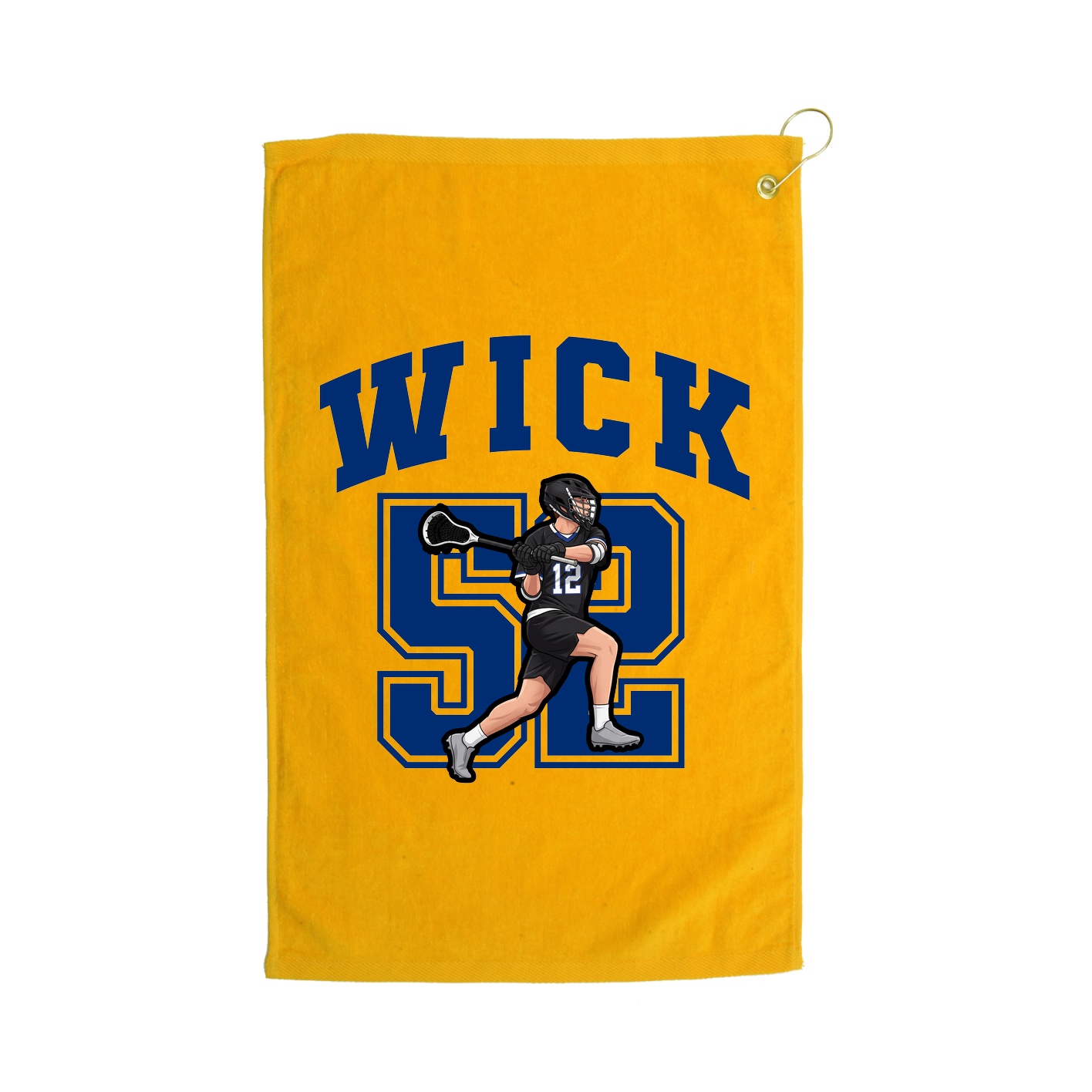 Golf Towel — Number in Gold