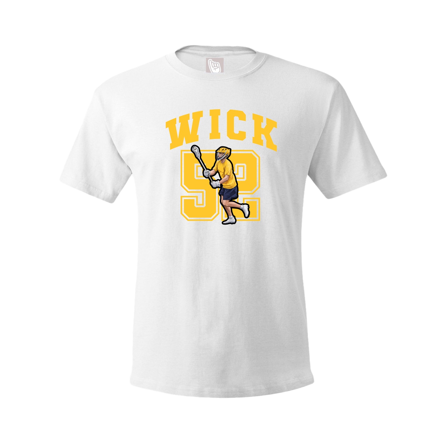 Youth Tee — Number in White