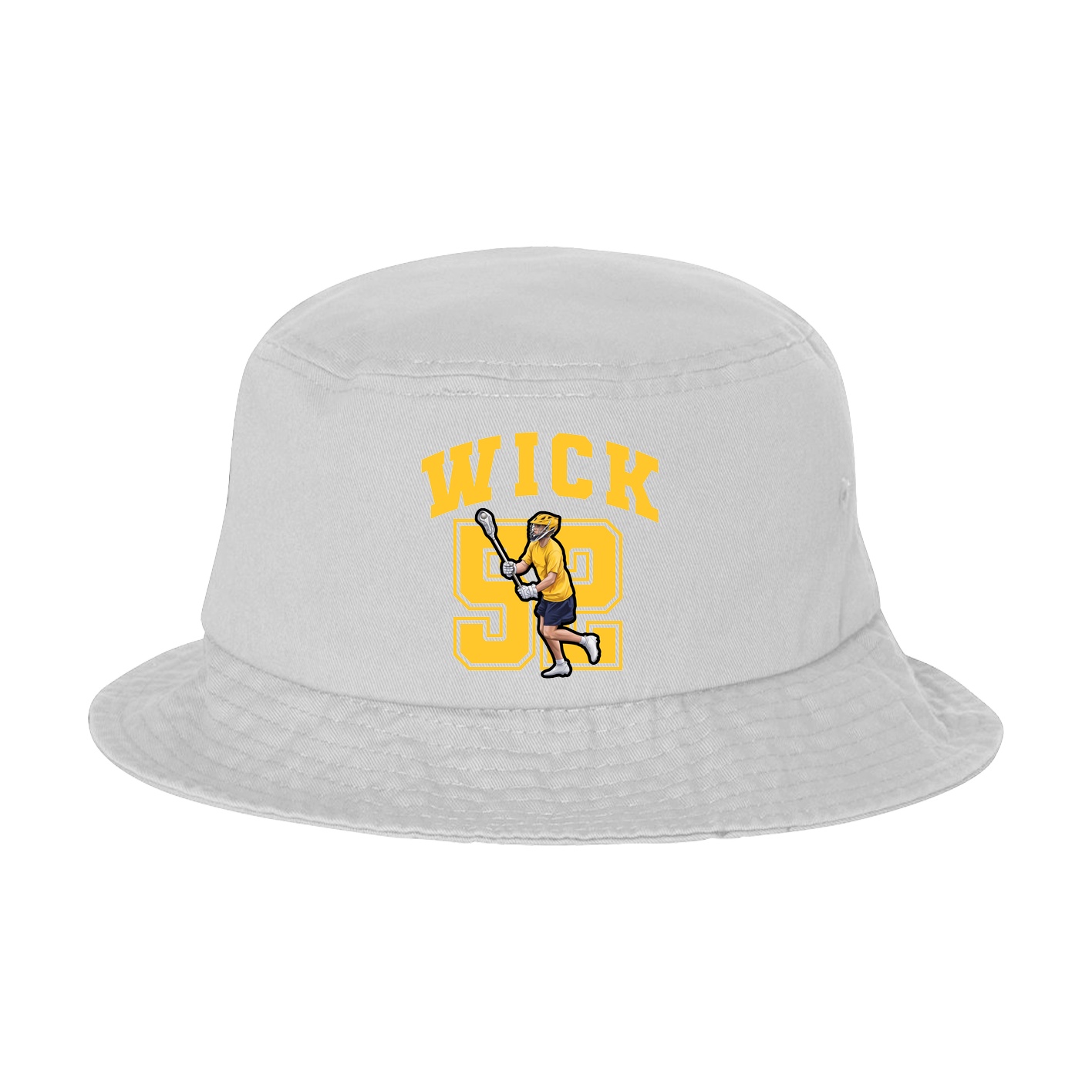 Bucket Cap — Number in White