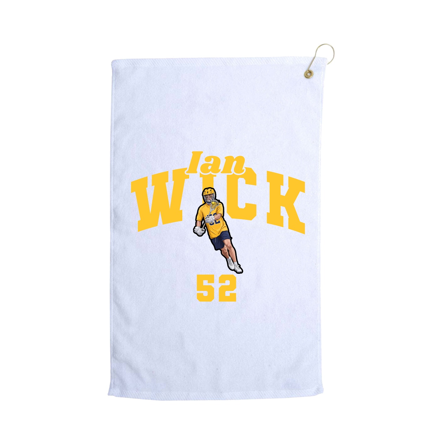 Golf Towel — Signature Arch in White