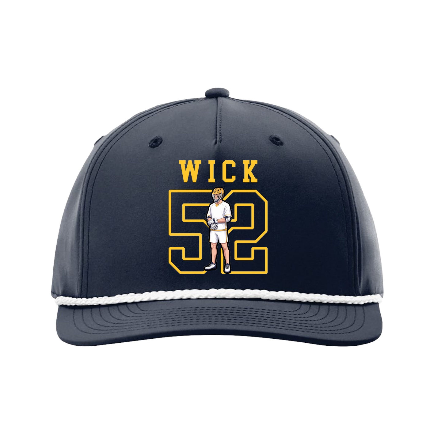 Five-Panel Classic Rope Cap — Shirsey in Navy
