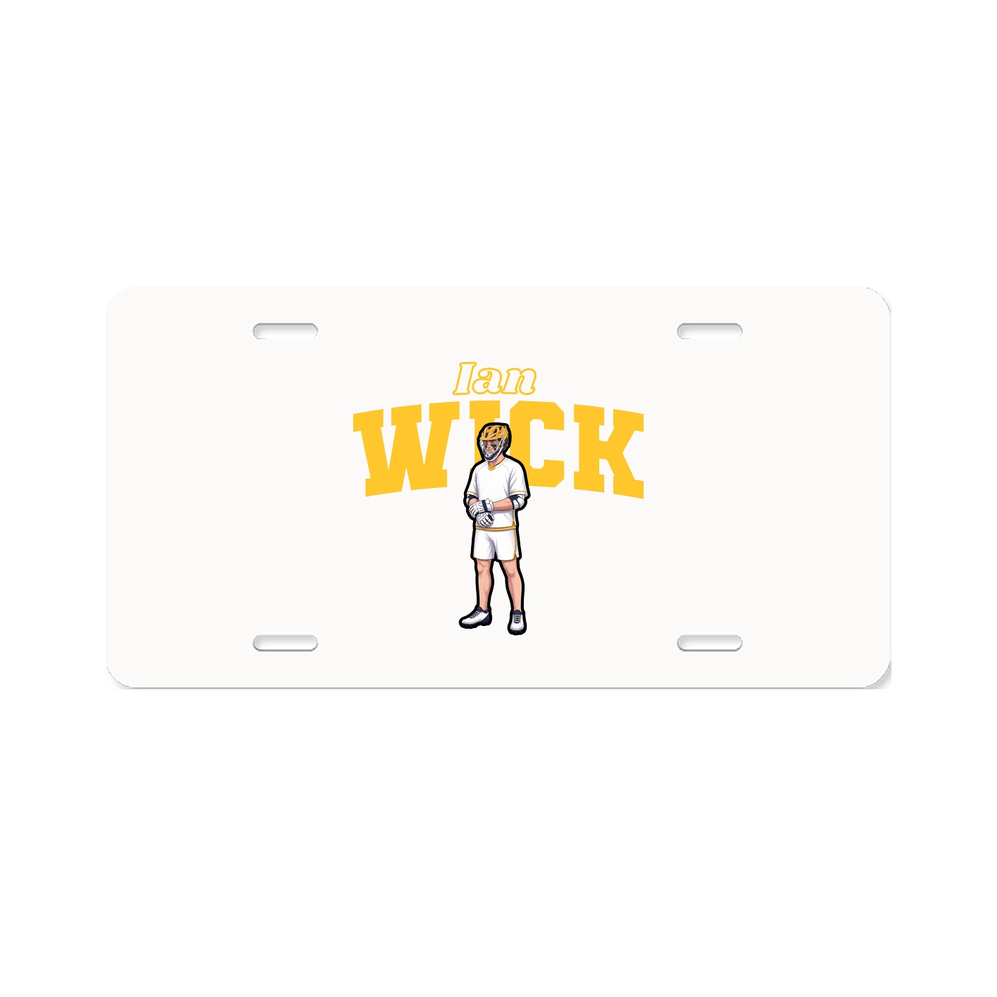 License Plate — Name Arch in Classic