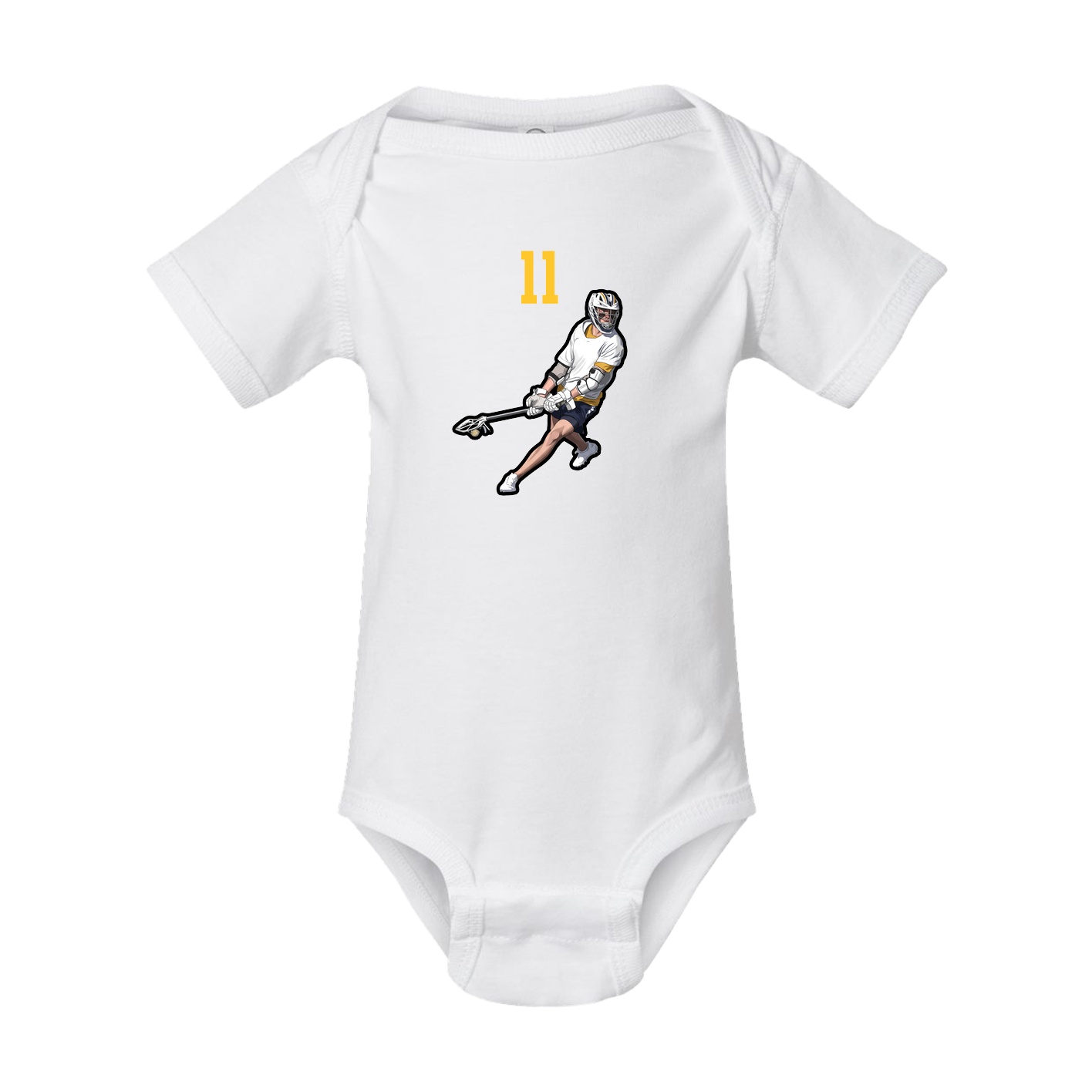 Baby Onesie — Number Top in White