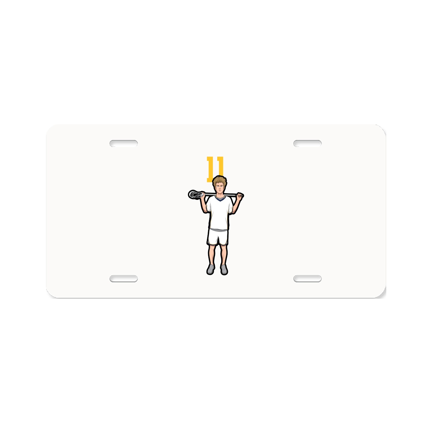 License Plate — Number Top in Classic