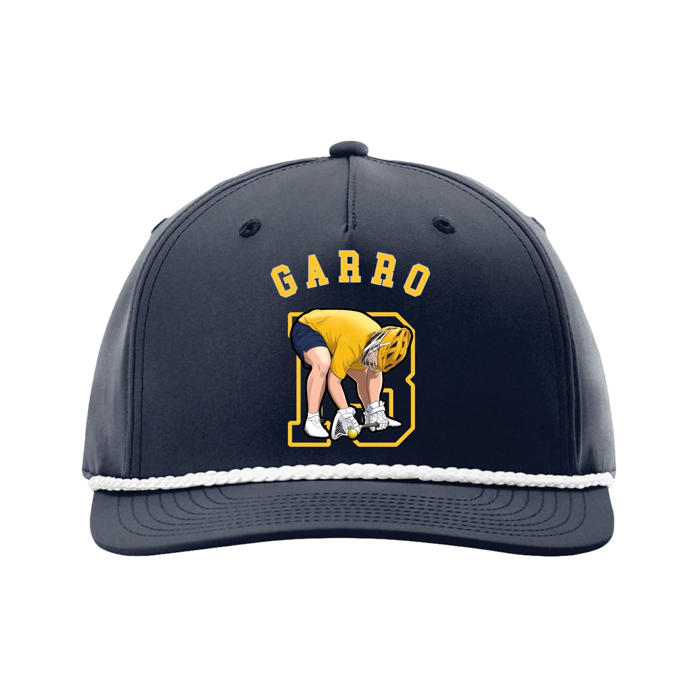 Five-Panel Classic Rope Cap — Shirsey Arch in Navy