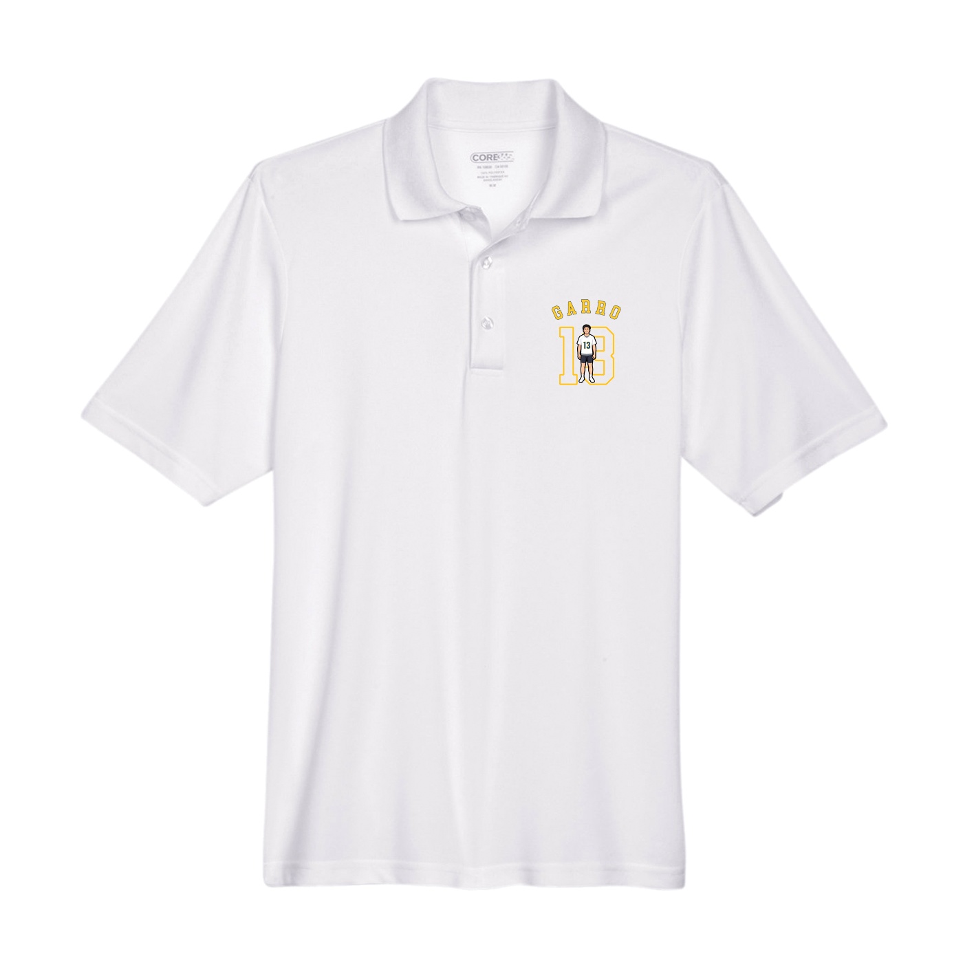 Performance Polo — Shirsey Arch in White