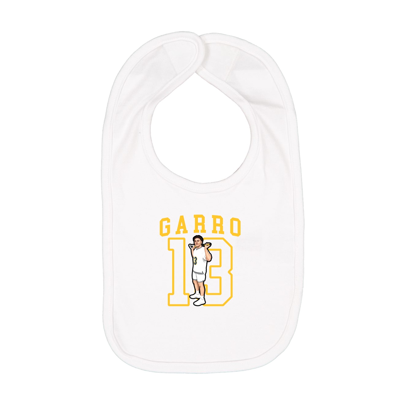 Infant Bib — Shirsey in White
