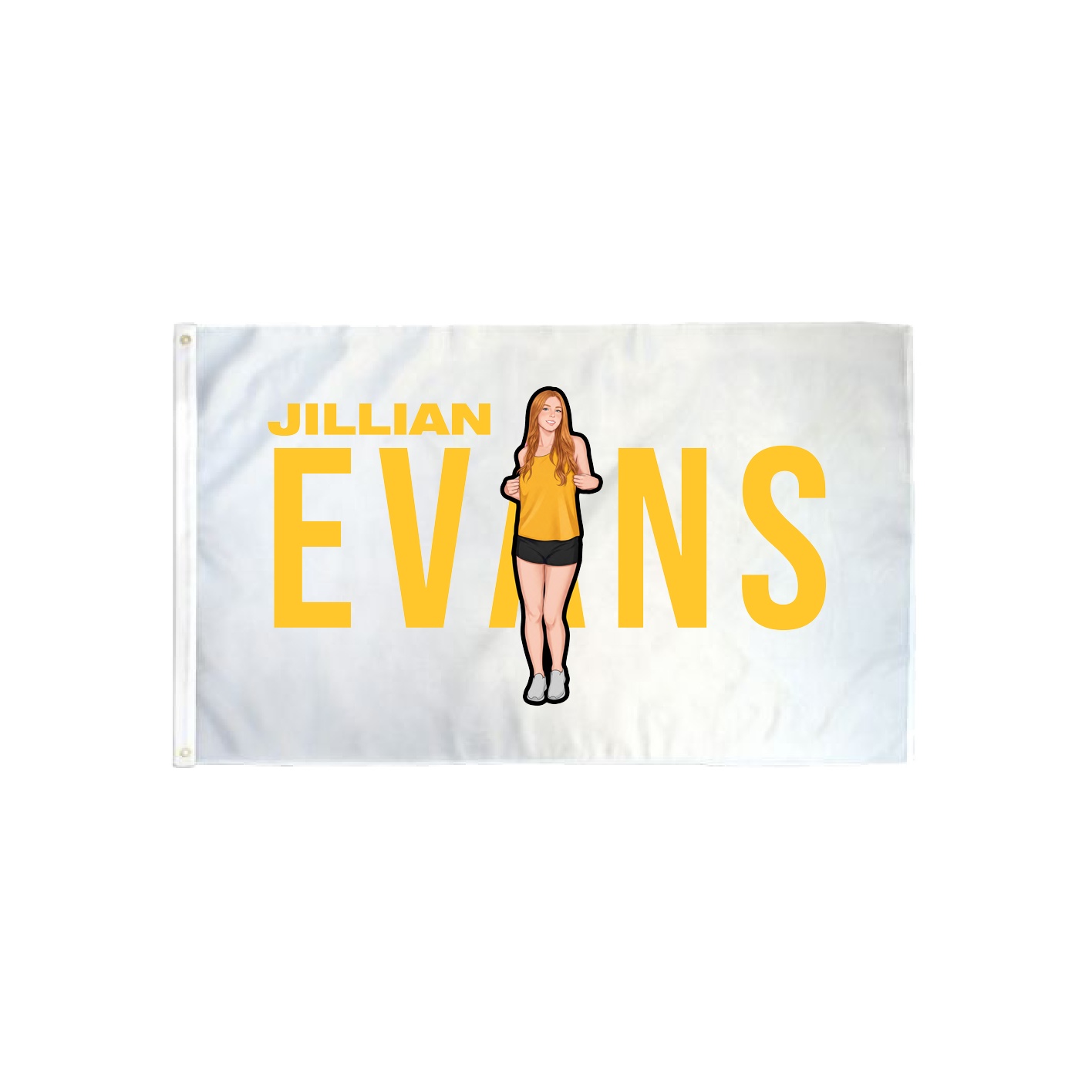 3x5 Flag — Player Name in Classic