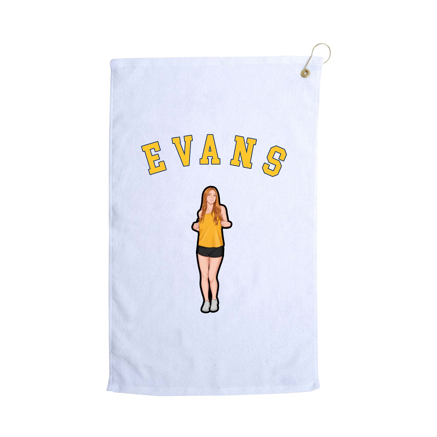 Golf Towel — Shirsey Arch in White