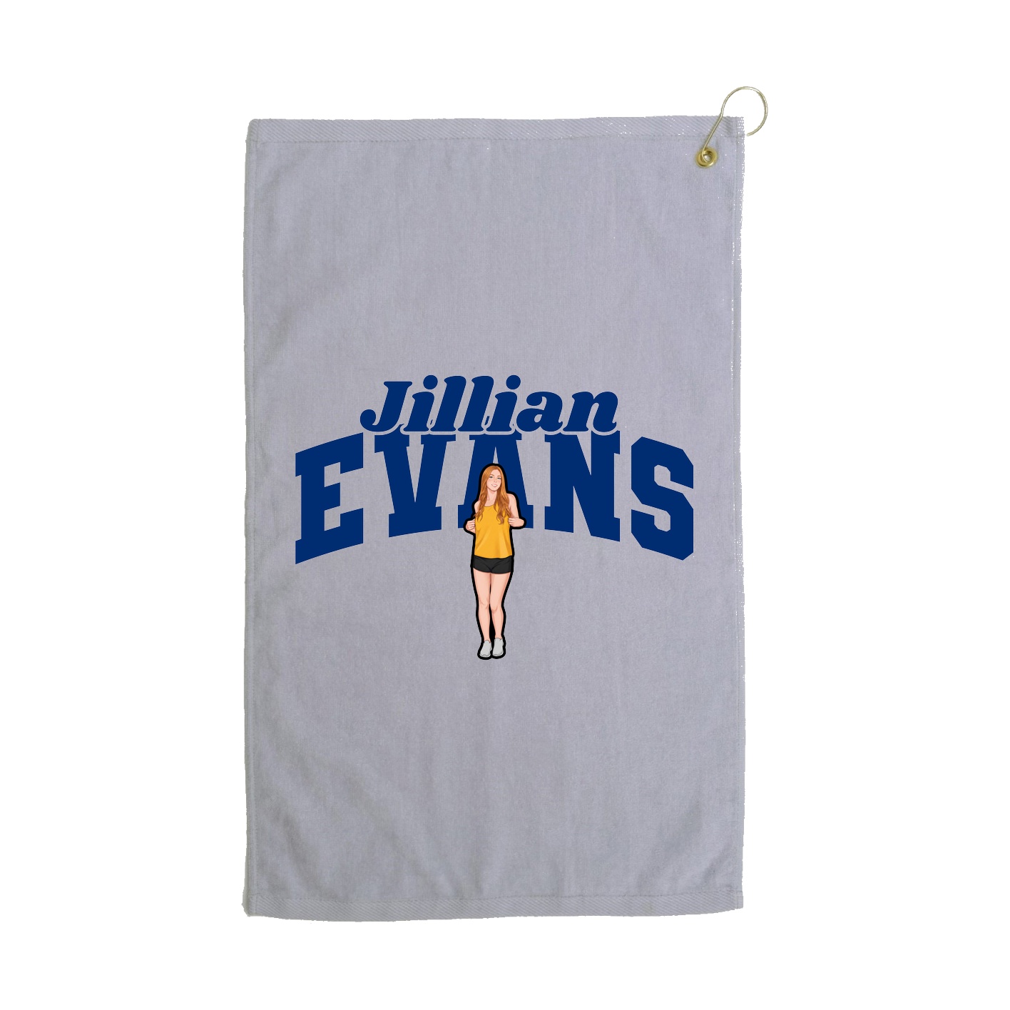Golf Towel — Signature Arch in Grey