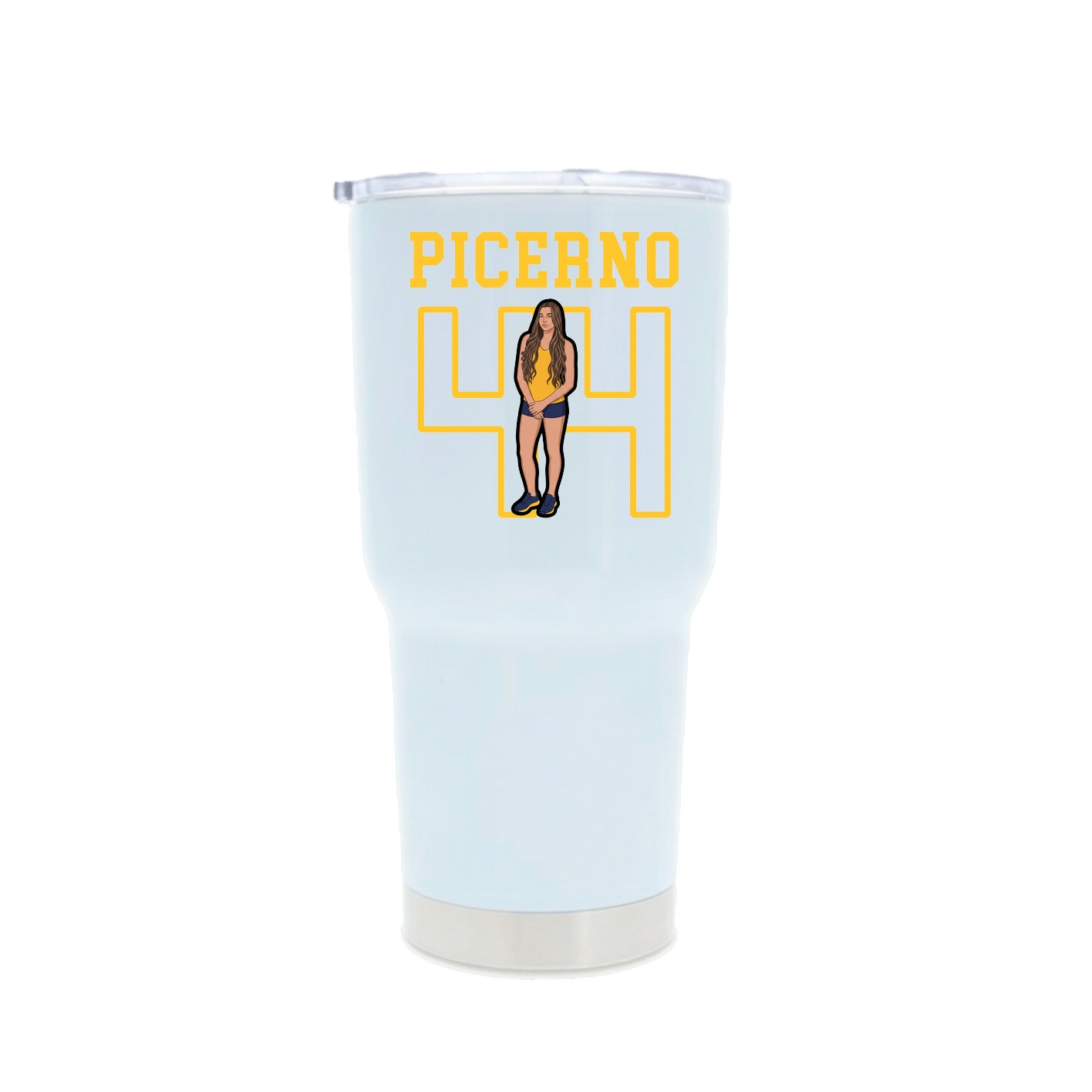 30oz Stainless Steel Tumbler — Shirsey in White