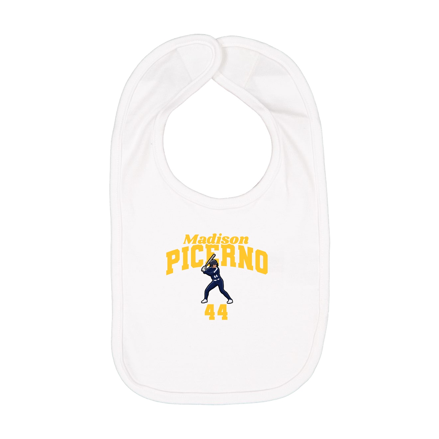 Infant Bib — Signature Arch in White