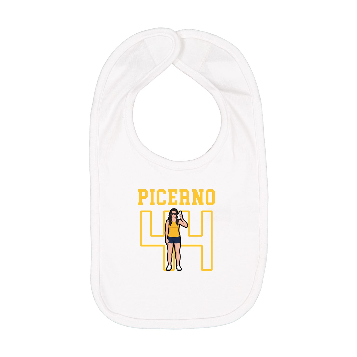 Infant Bib — Shirsey in White