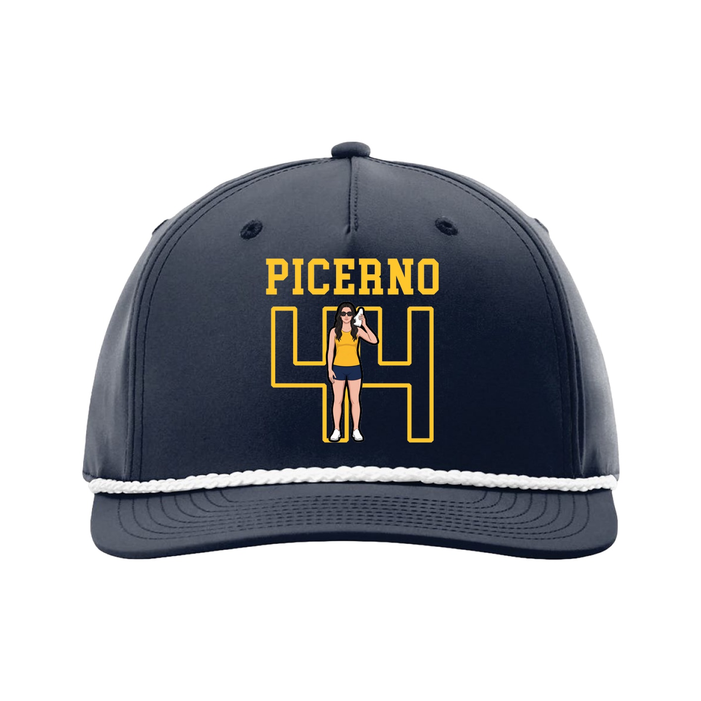 Five-Panel Classic Rope Cap — Shirsey in Navy