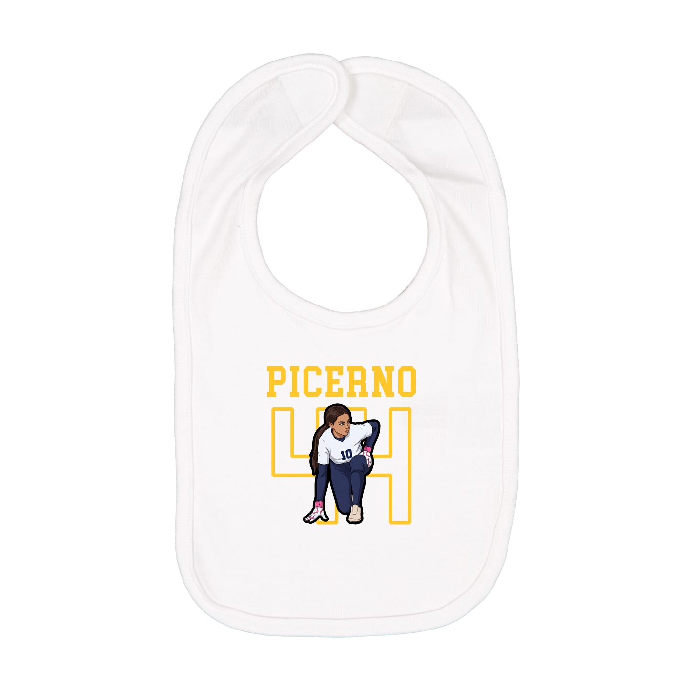 Infant Bib — Shirsey in White