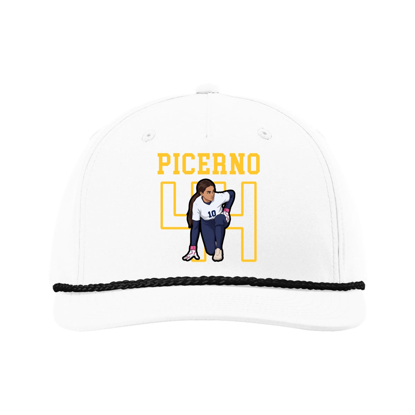 Five-Panel Classic Rope Cap — Shirsey in White
