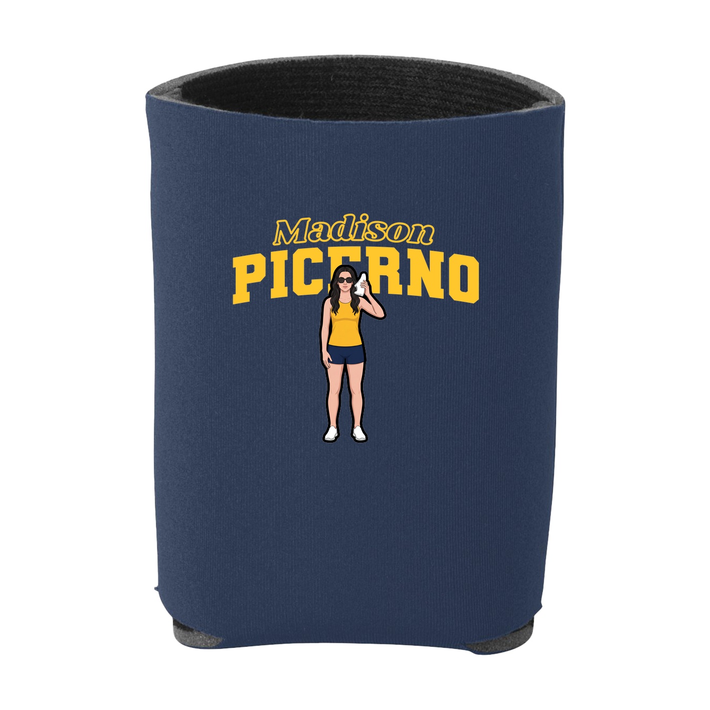 Can Holder — Name Arch in Navy