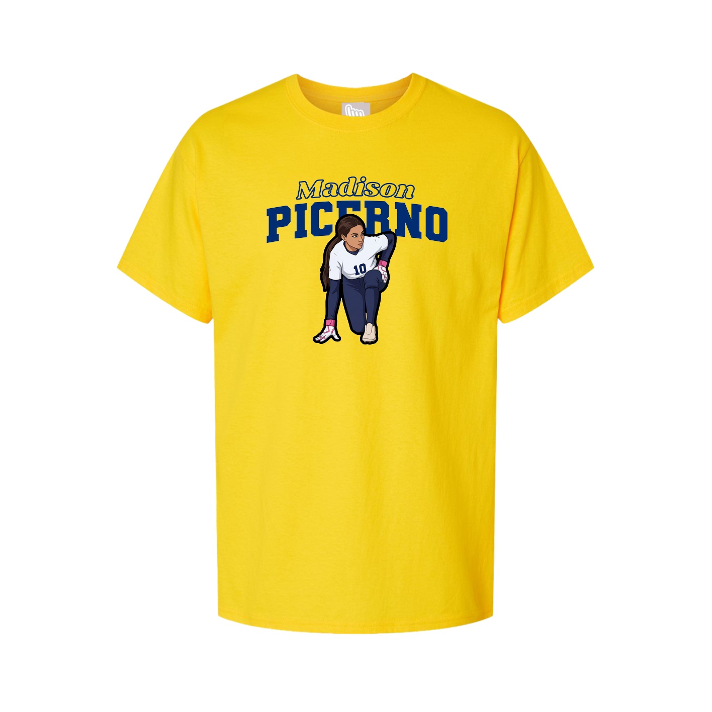 Youth Tee — Name Arch in Gold