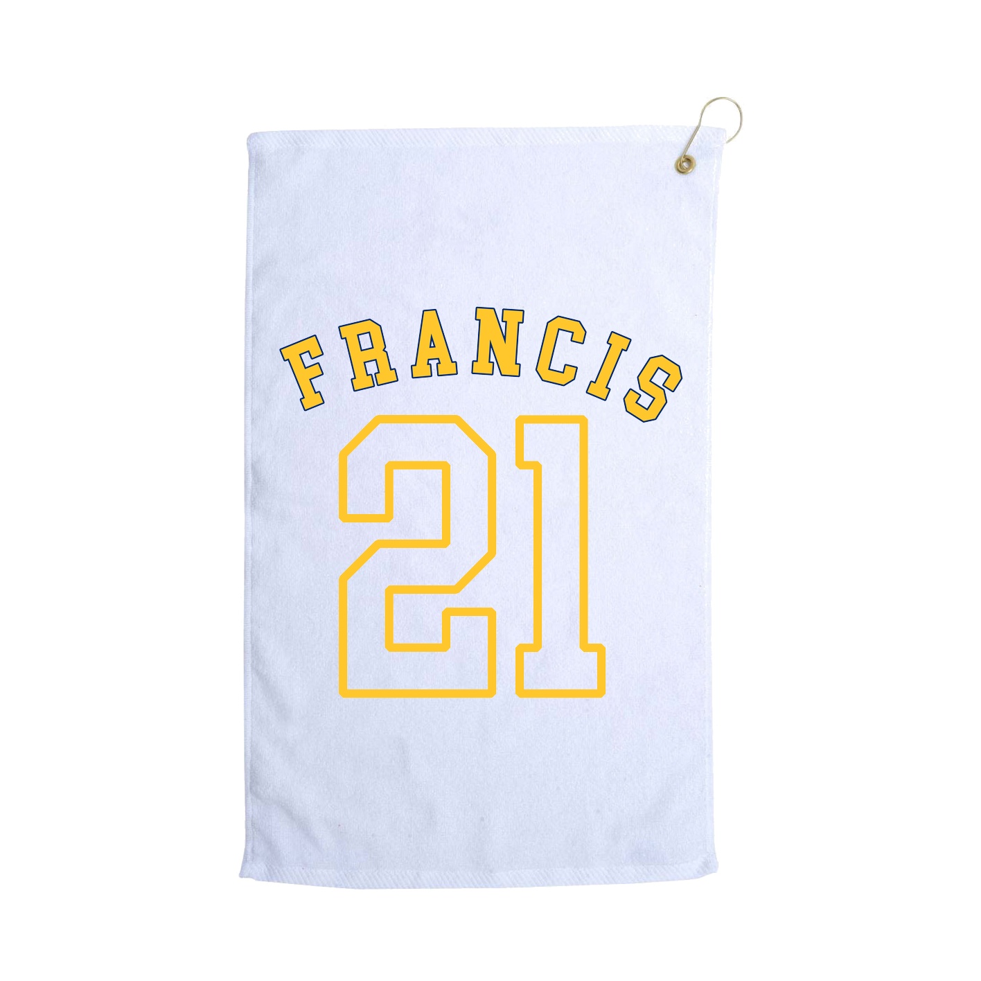 Golf Towel — Shirsey Arch in White