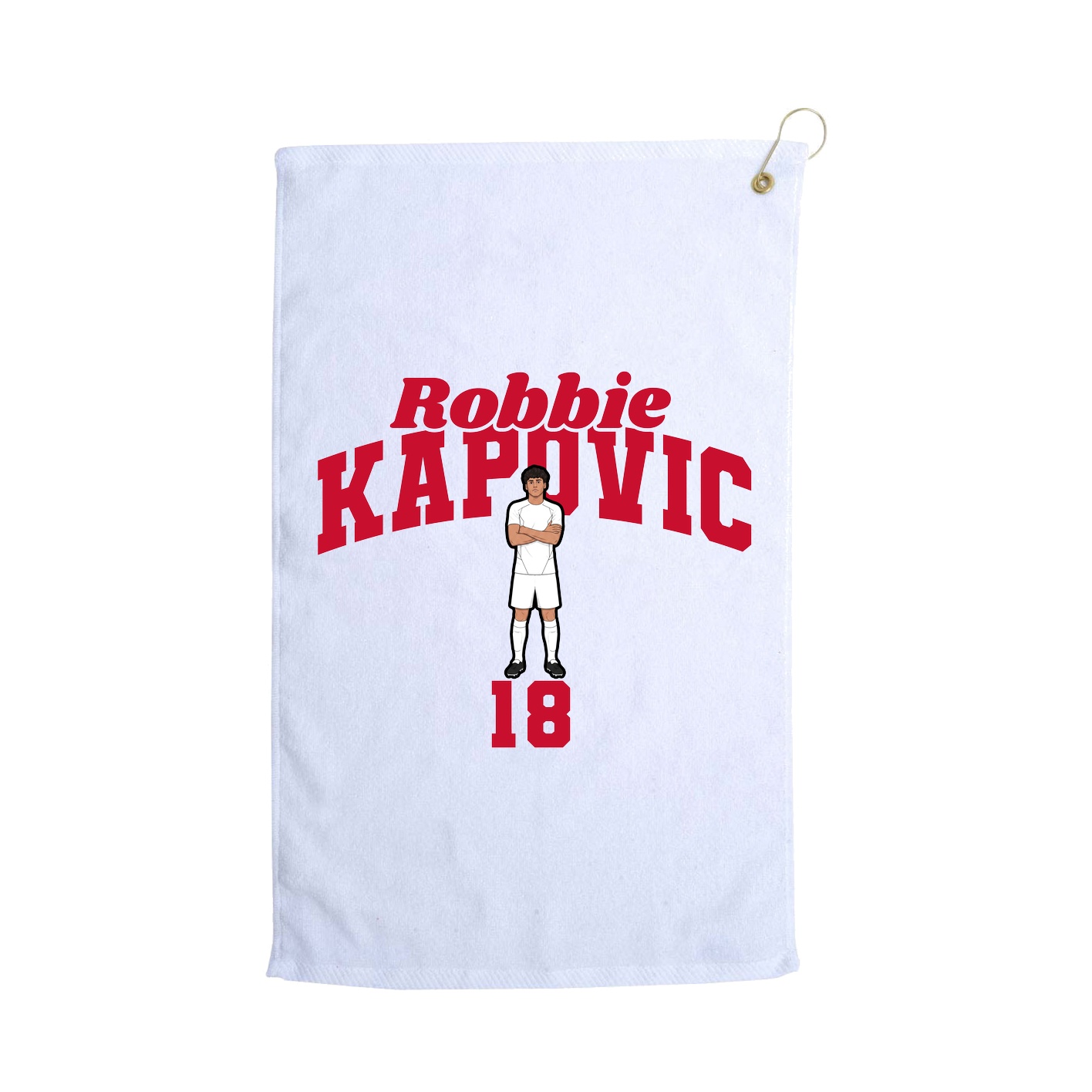 Golf Towel — Signature Arch in White