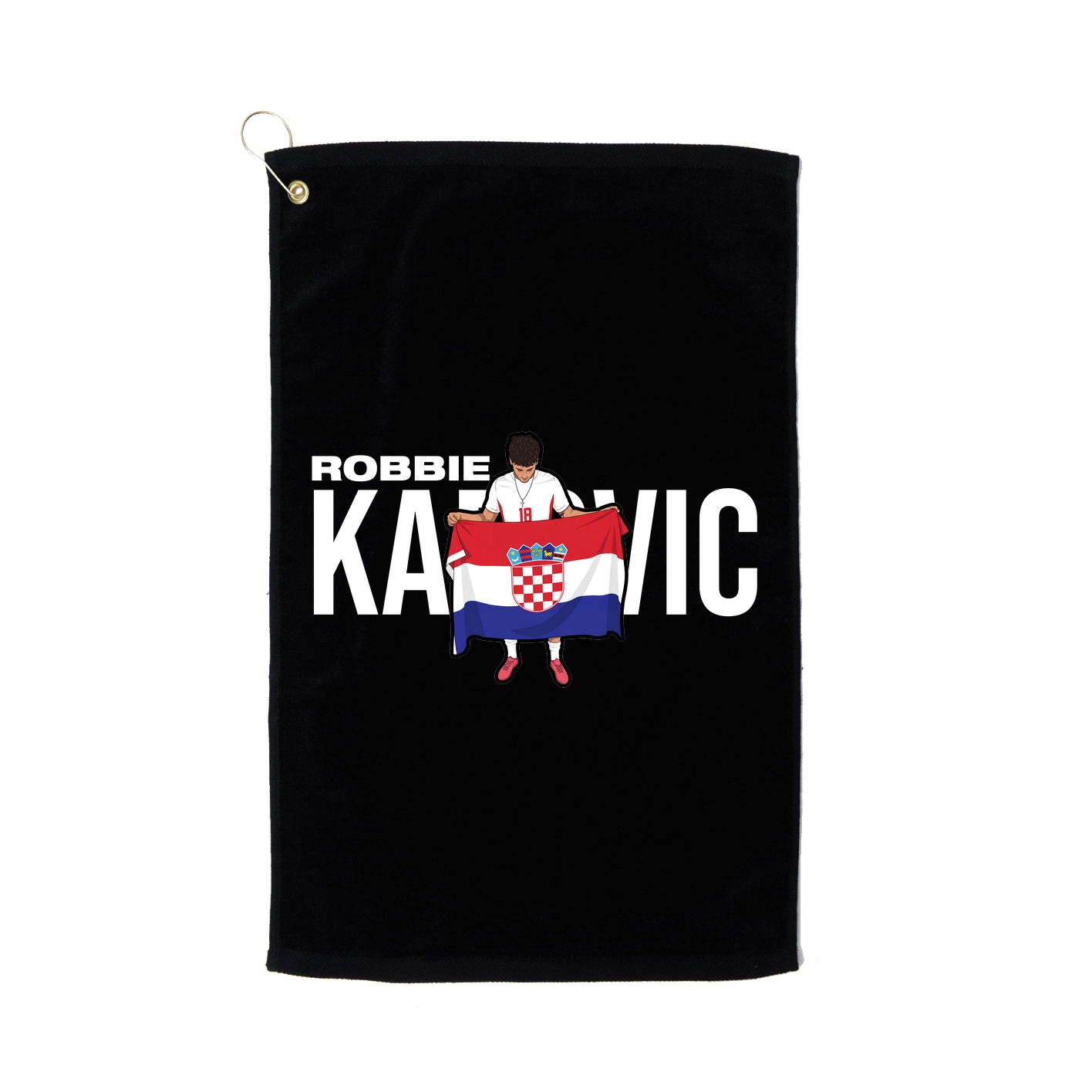 Golf Towel — Player Name in Black