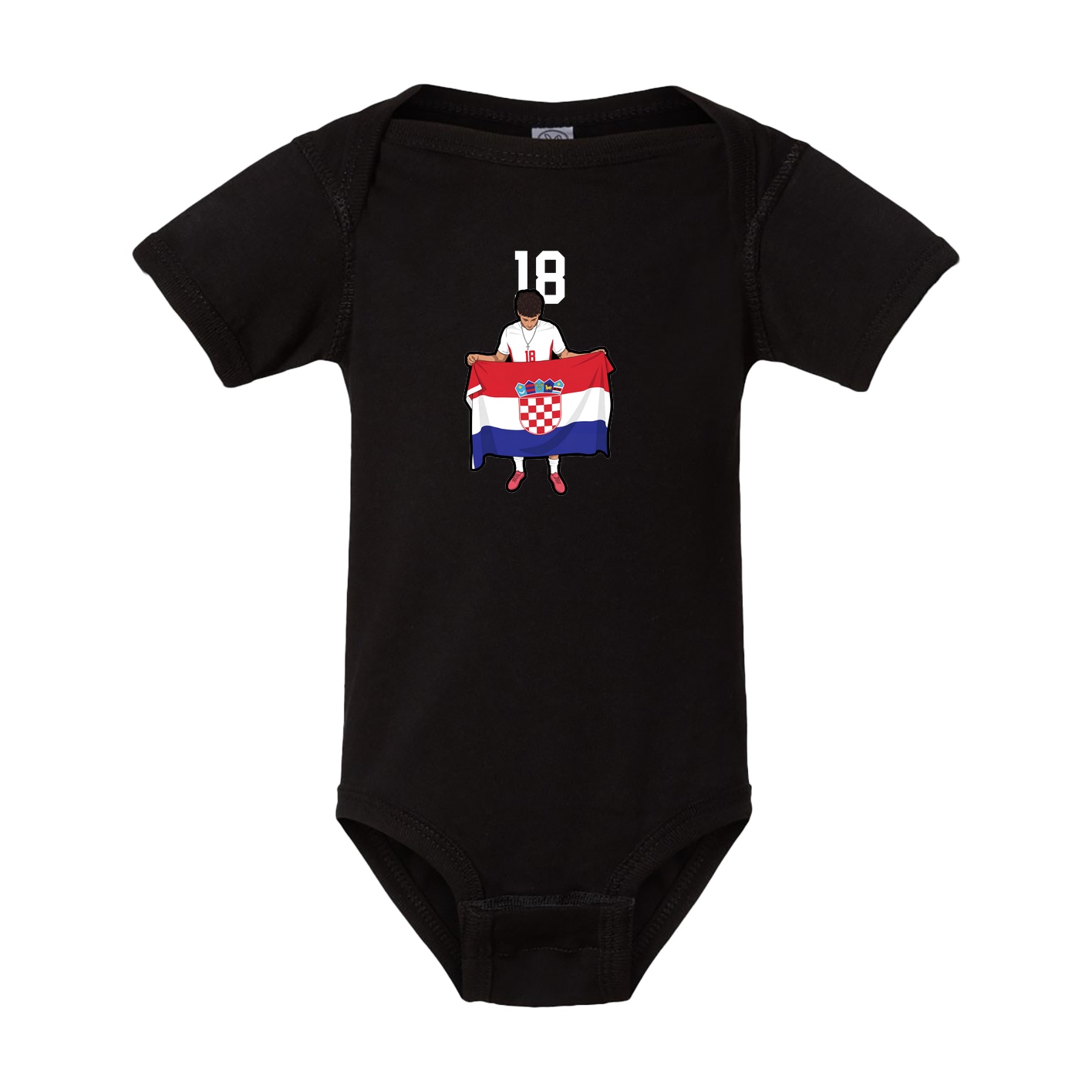 Baby Onesie — Number Top in Black