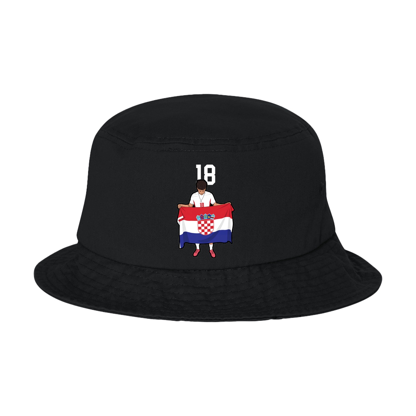 Bucket Cap — Number Top in Black