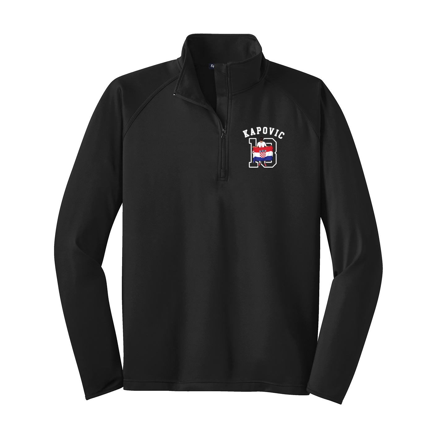 Q-Zip Pullover — Shirsey Arch in Black