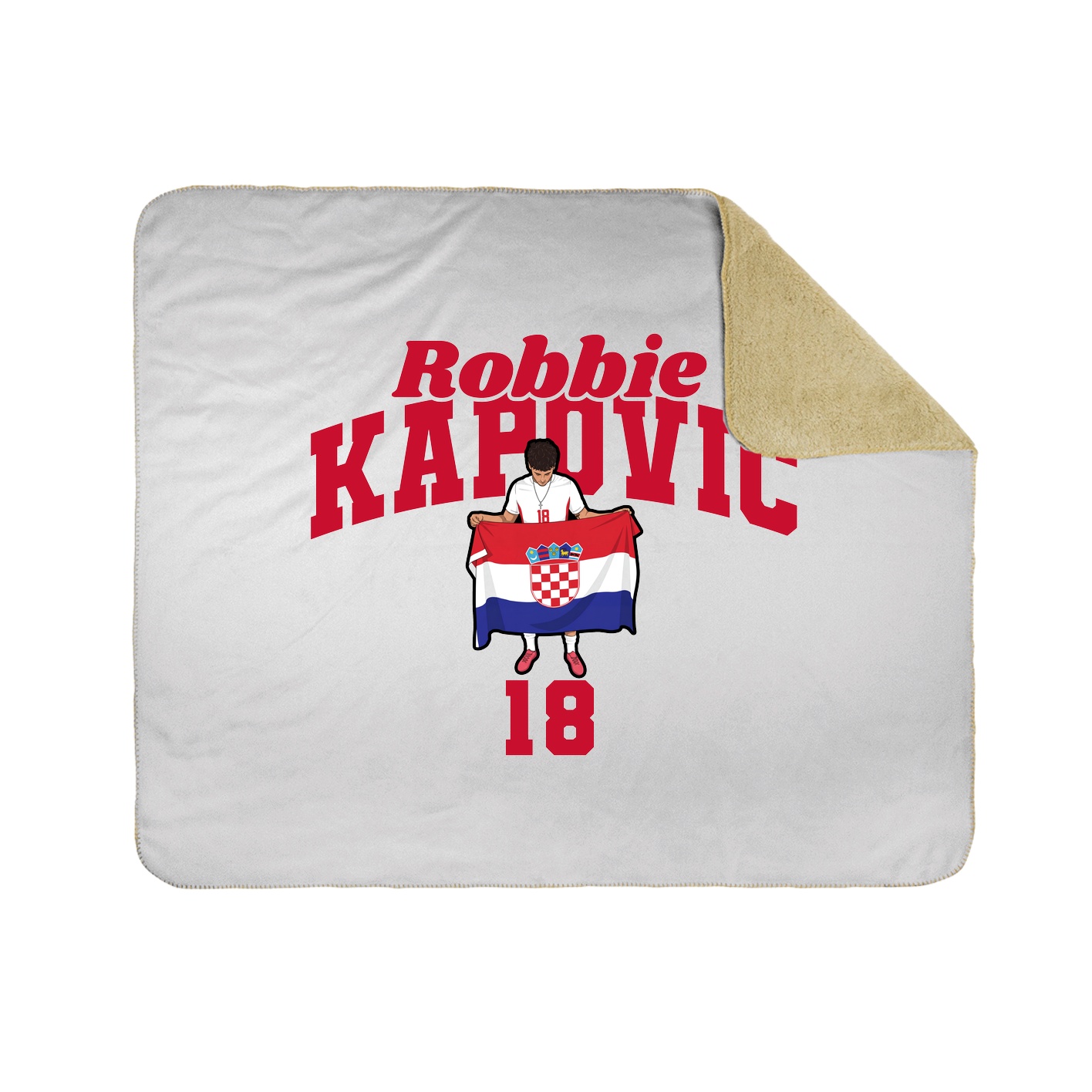 Throw Blanket — Signature Arch in White