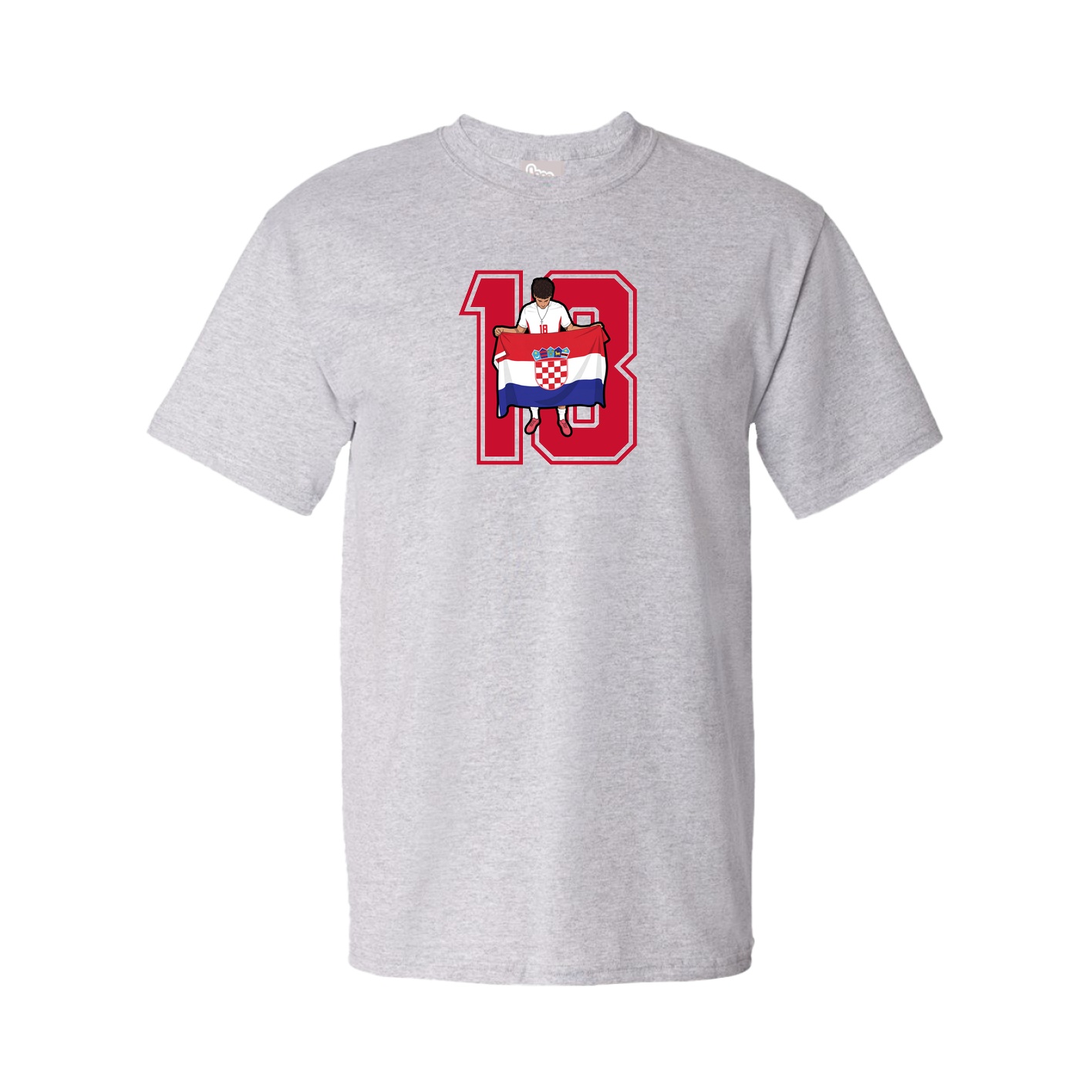 Youth Tee — Number in Grey