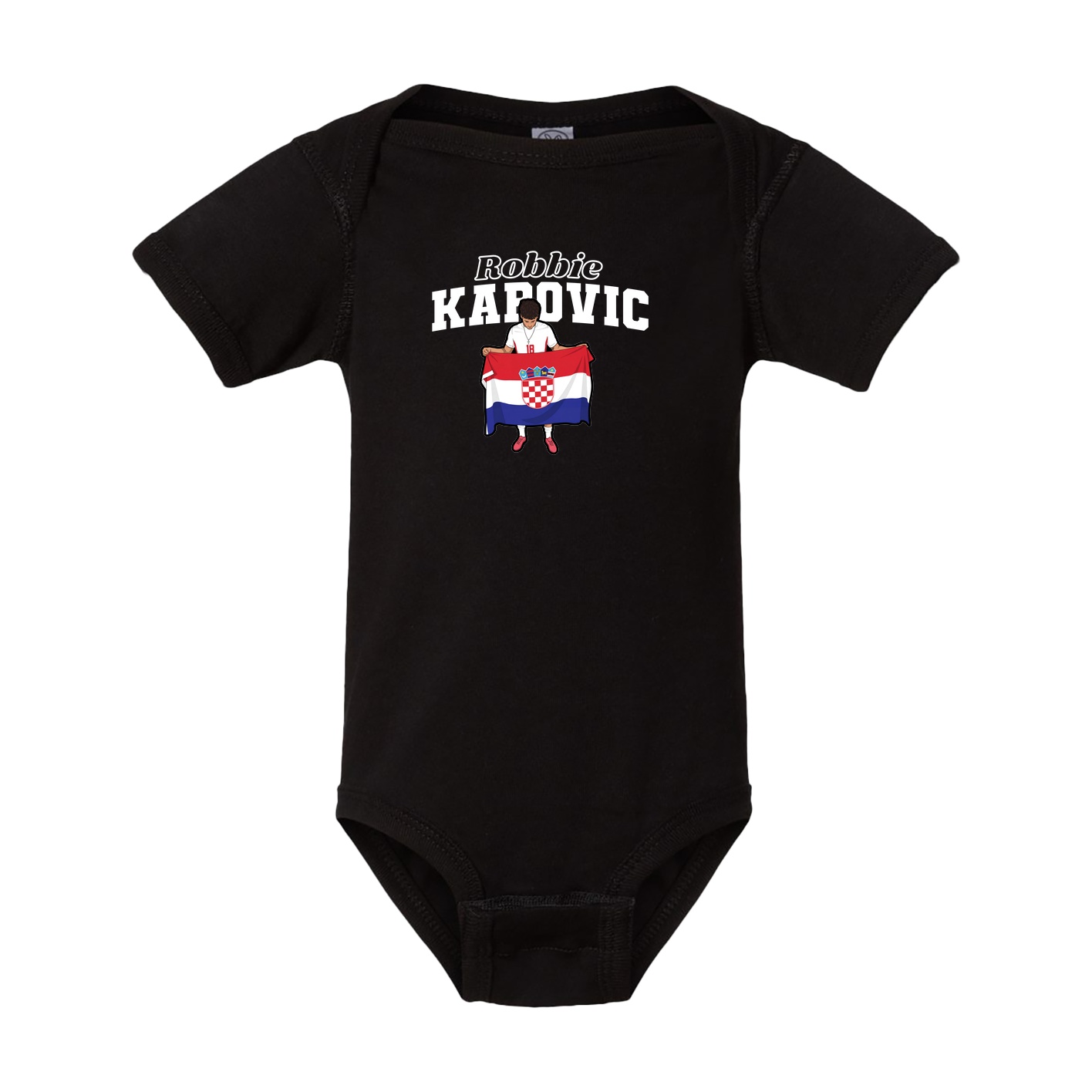 Baby Onesie — Name Arch in Black