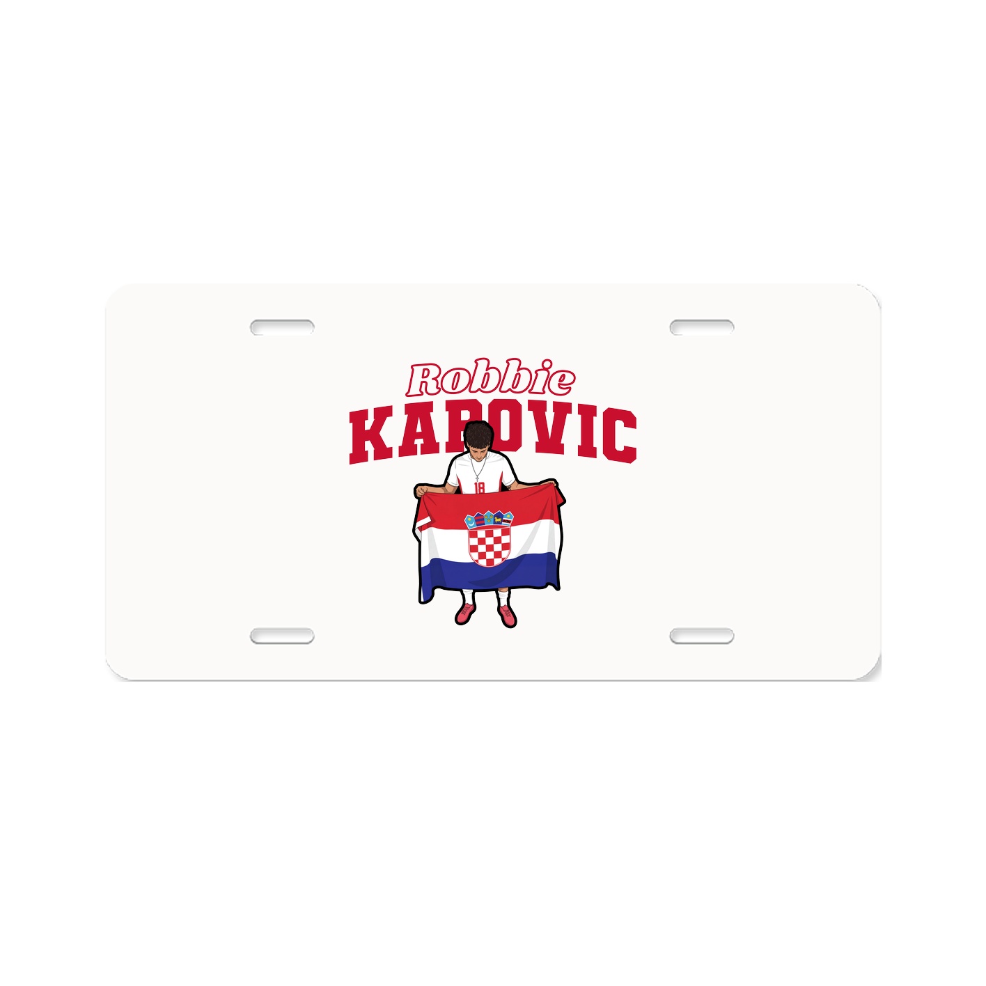License Plate — Name Arch in Classic