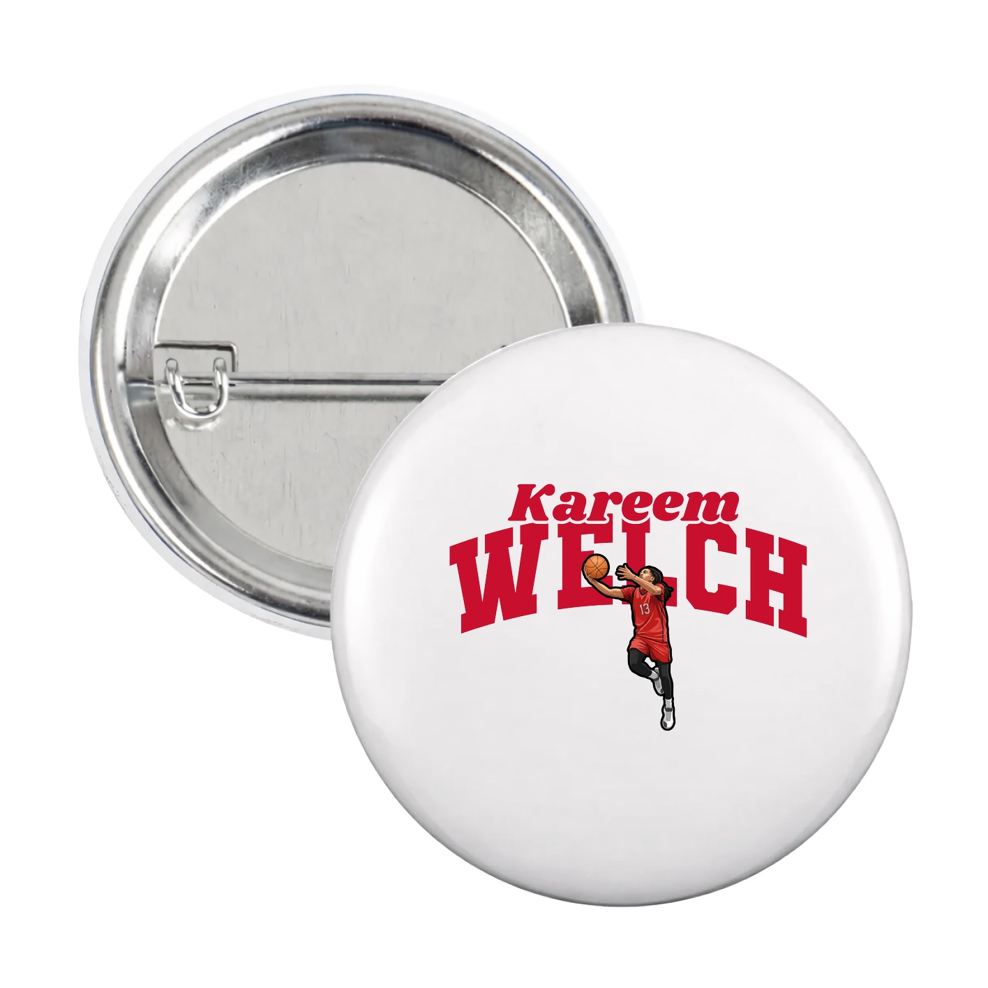 Game Day Button — Signature Arch in White