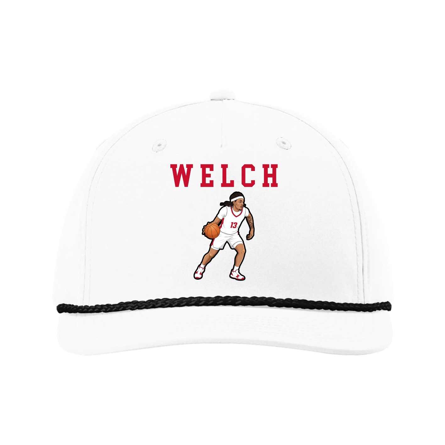 Five-Panel Classic Rope Cap — Shirsey in White