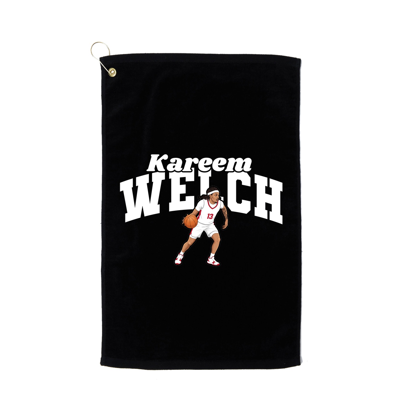 Golf Towel — Signature Arch in Black